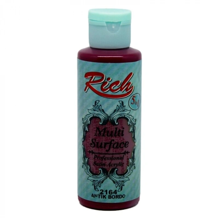 Rich Multi Surface Her Yüzey İçin Akrilik Boya 120 cc. 2164 ANTİK BORDO