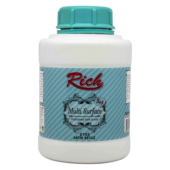Rich Multi Surface Her Yüzey İçin Akrilik Boya 1750 gr. 2102 ANTİK BEYAZ