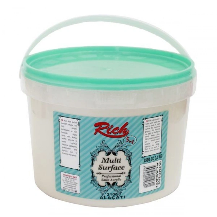 Rich Multi Surface Her Yüzey İçin Akrilik Boya 2500 ml. 2106 ALAÇATI