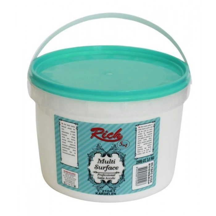 Rich Multi Surface Her Yüzey İçin Akrilik Boya 2500 ml. 2104 KARDELEN