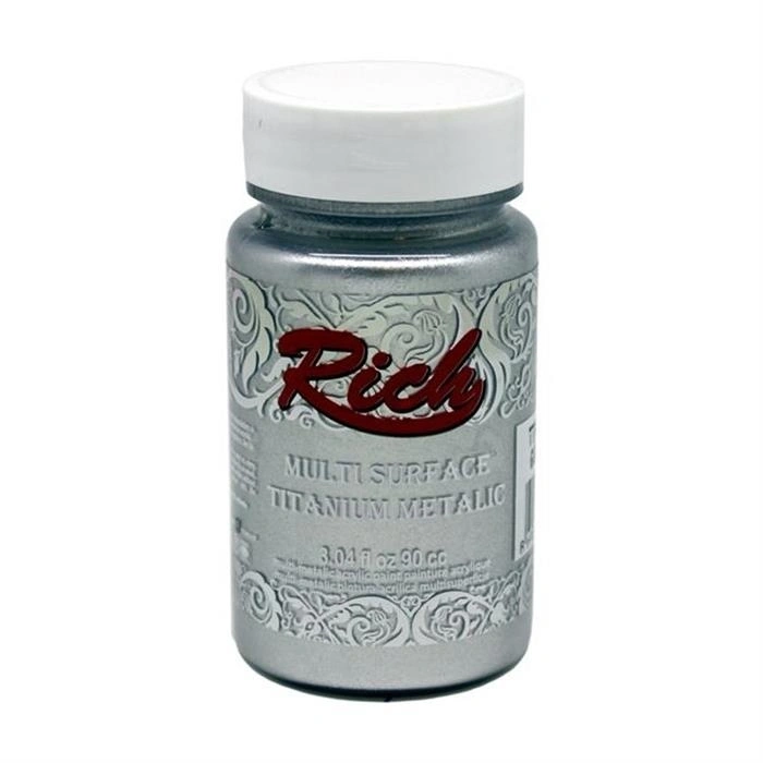 Rich Multi Surface Titanium Metalic 200ml Silver 200 2502