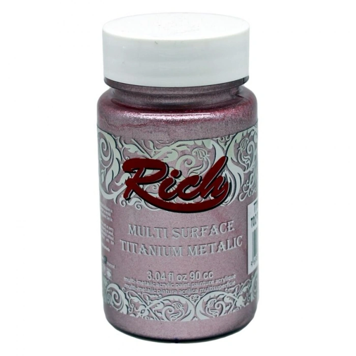 Rich Multi Surface Titanium Metalik Boya 90 cc. 2556 TOZ PEMBE