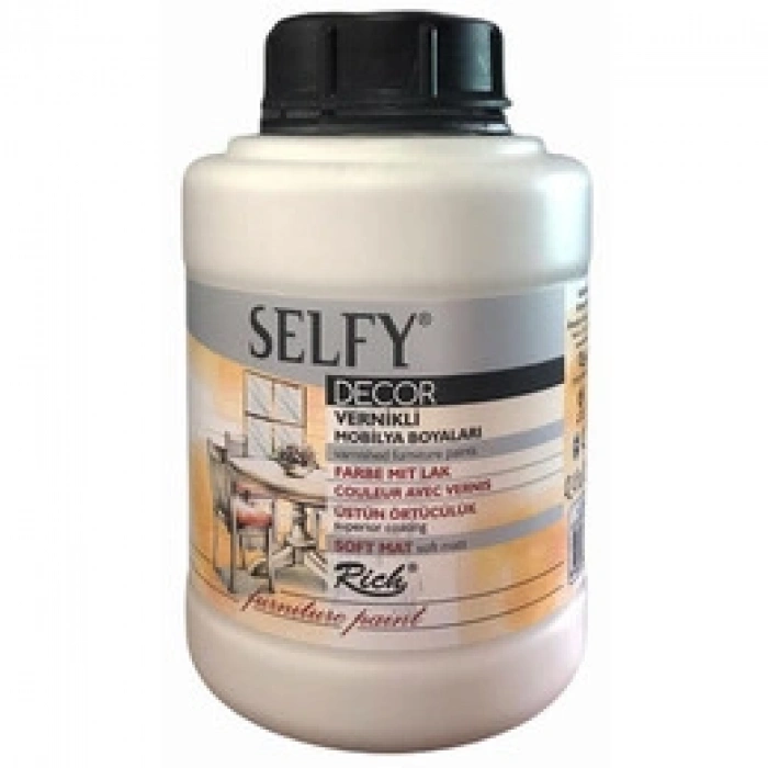 Rich Selfy Decor Vernikli Boya 1250 cc 12802 ANTİK BEYAZ
