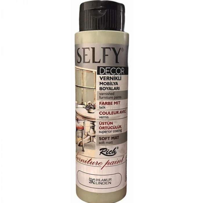 Rich Selfy Decor Vernikli Boya 500 cc 5842 IHLAMUR