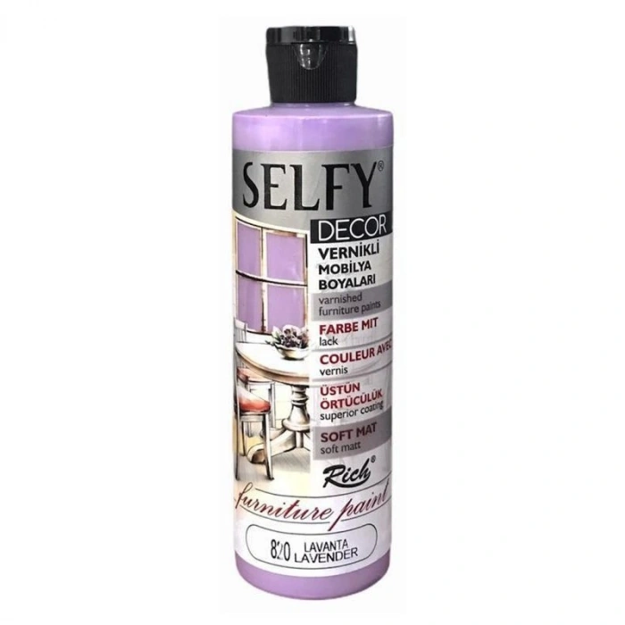 Rich Selfy Decor Vernikli Mobilya Boya 240cc 820 Lavanta