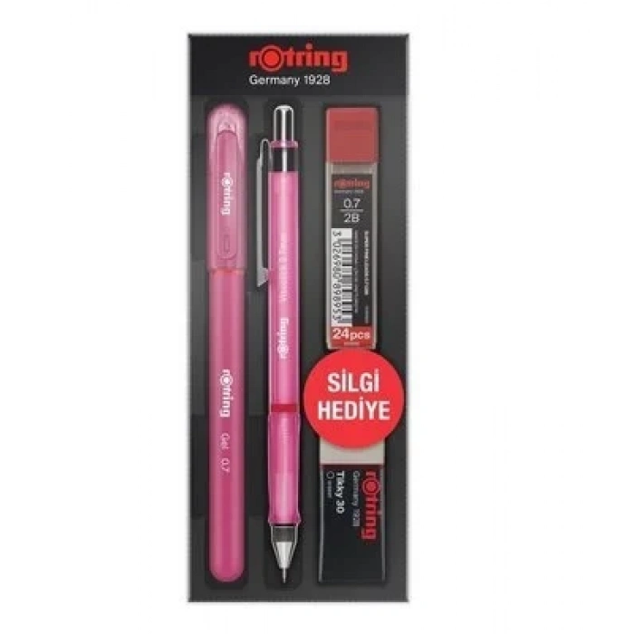 Rotring Visuclick Jel Okul Seti 0.7mm Pembe