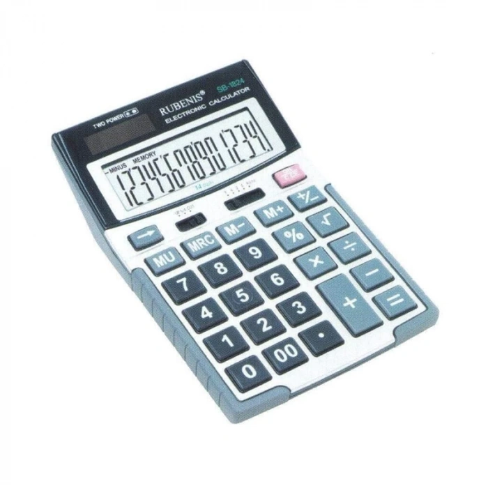 RUBENIS SB-1824 MASA TİPİ HESAP MAKİNESİ 14 HANE