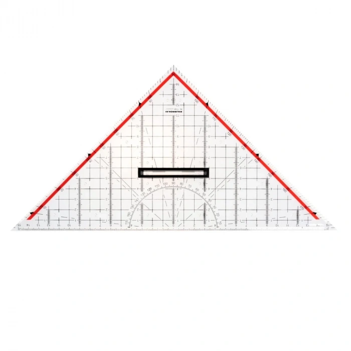 Rumold Teknik Çizim Üçgen Cetvel 325mm Plastik UV Baskı