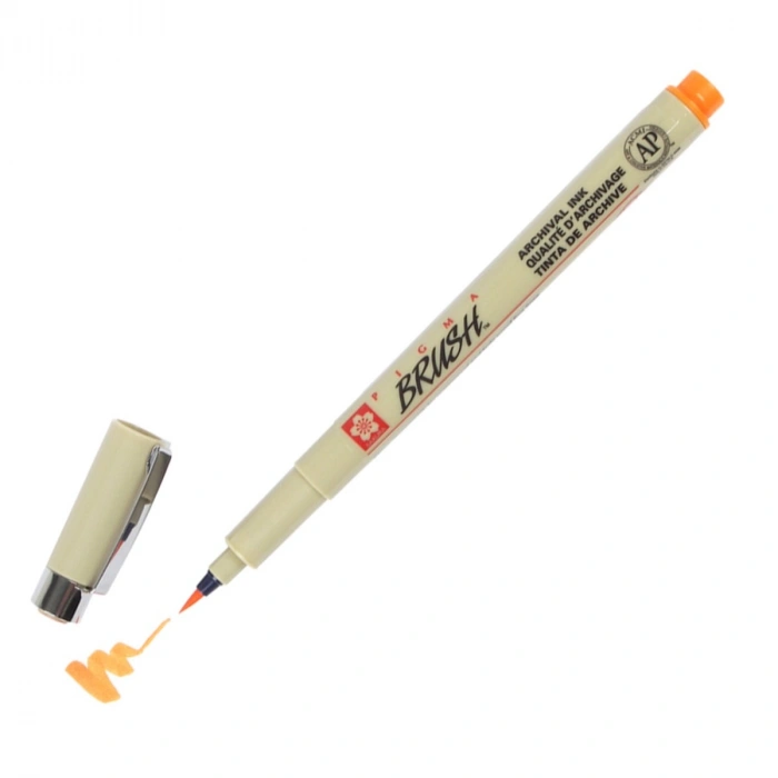 Sakura Pigma Brush 5 Turuncu Orange