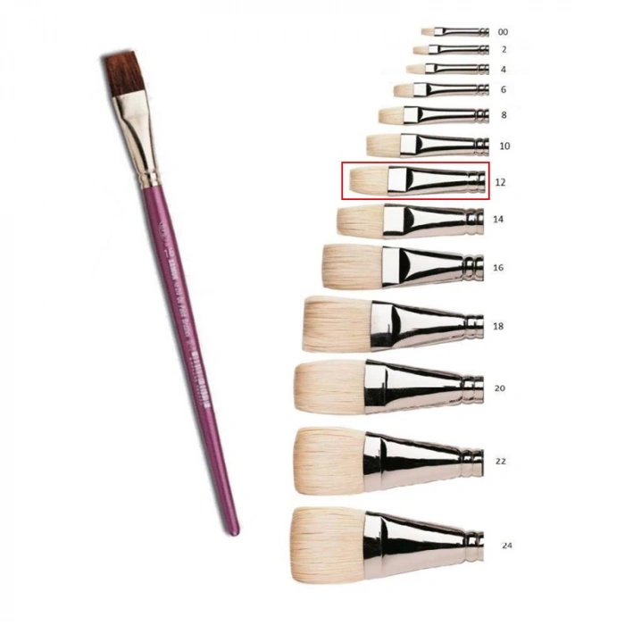 SAMUR 12 No YAĞLI BOYA FIRÇASI