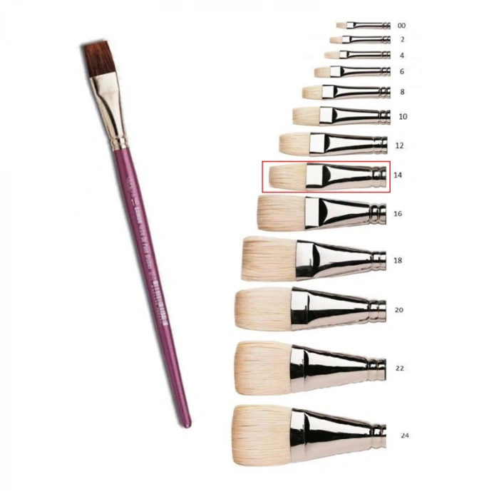 SAMUR 14 No YAĞLI BOYA FIRÇASI