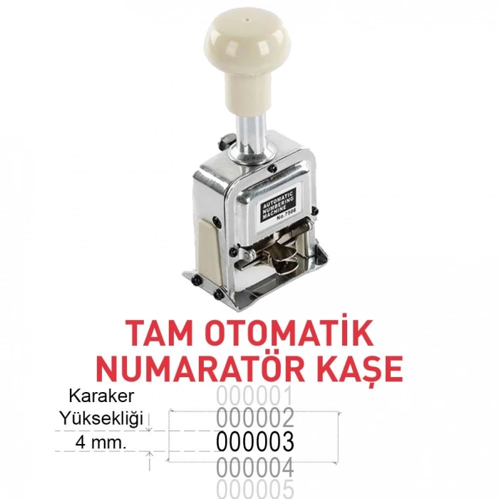 SARFF NS06 KROM OTOMATİK NUMARATÖR 6 HANE 15314406