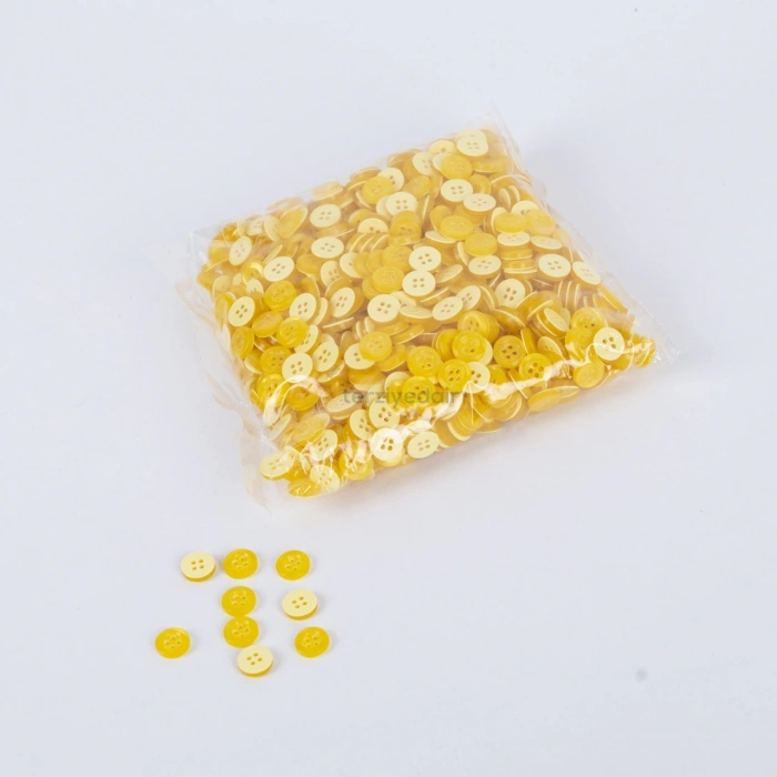 Sarı Gömlek Düğmesi 100 Adet