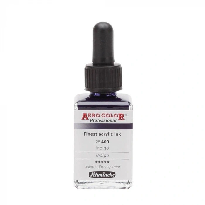 Schmincke Aero Color Akrilik Mürekkep 28 ml. 400 Indigo