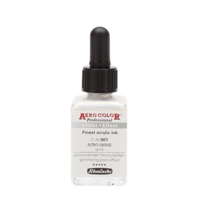 Schmincke Aero Color Akrilik Mürekkep 28 ml. 901 Aero Shine Gold