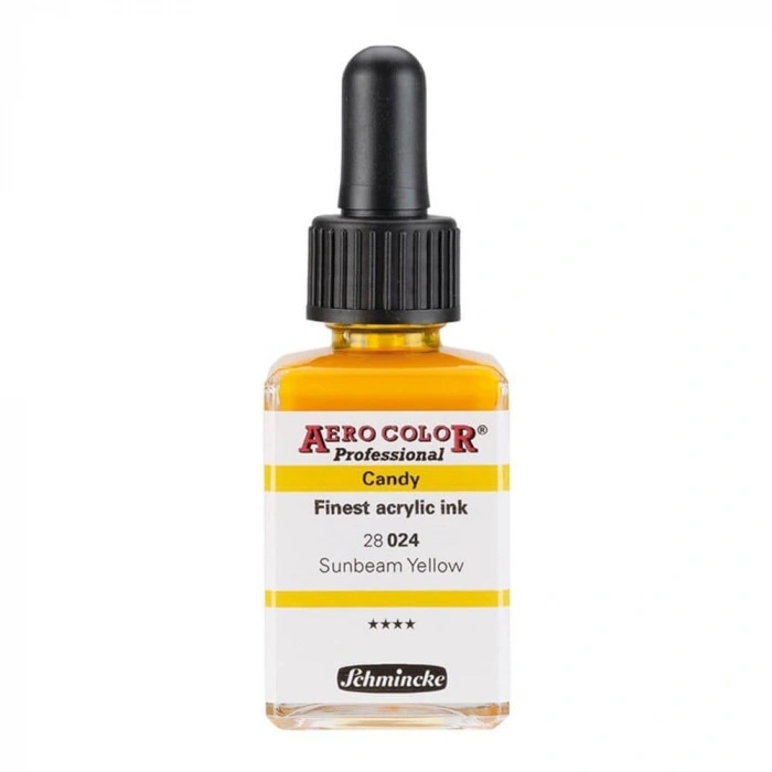 Schmincke Aero Color Akrilik Mürekkep 28 ml. 024 Candy Colors Sunbeam Yellow