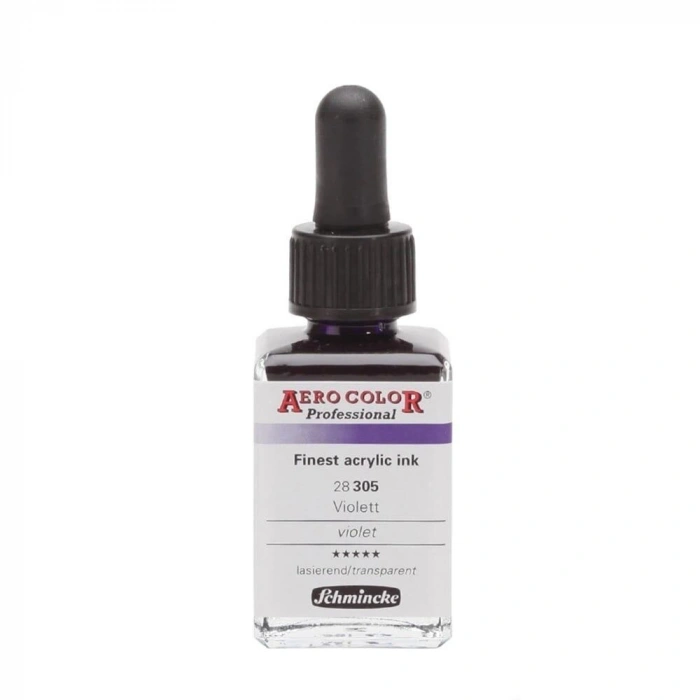 Schmincke Aero Color Akrilik Mürekkep 28 ml. 305 Violet