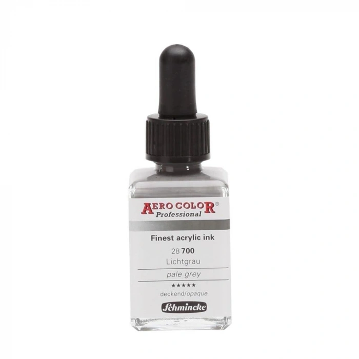 Schmincke Aero Color Akrilik Mürekkep 28 ml. 700 Pale Grey
