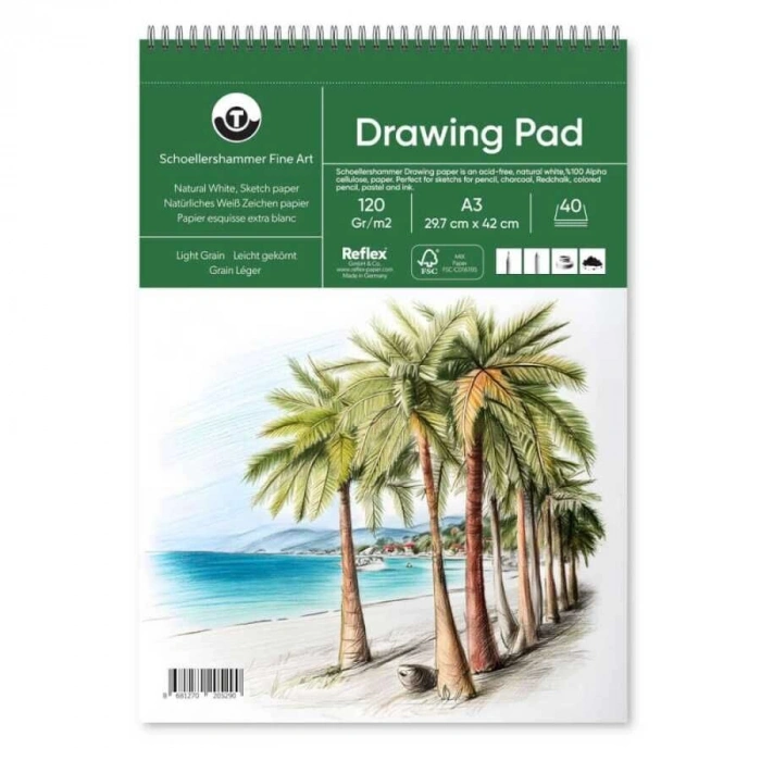 Schoellershammer Drawing Pad Eskiz Defteri 120 gr. A3 40 yaprak