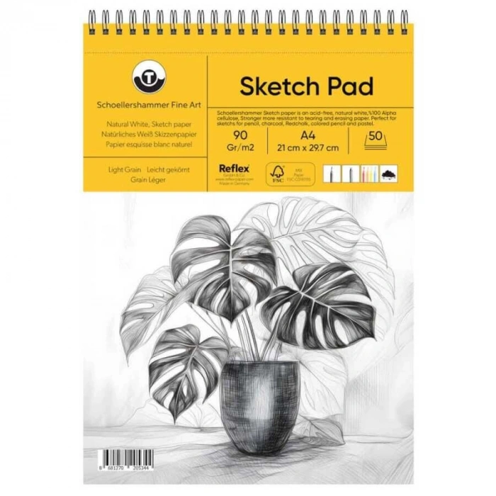 Schoellershammer Sketch Pad Eskiz Defteri 90 gr. A4 50 yaprak