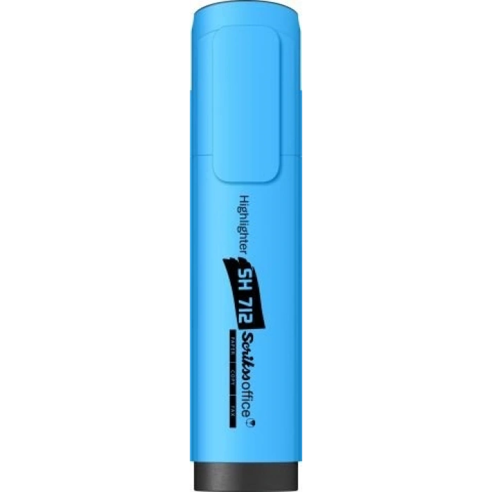 Scriks Sh712 Fosforlu Kalem Mavi