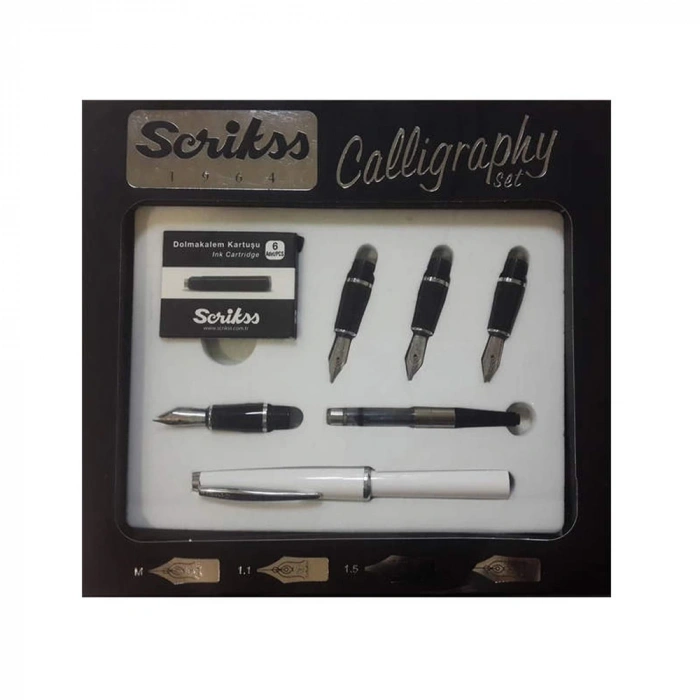 SCRİKSS 33 KALİGRAFİ SET BEYAZ GÖVDE