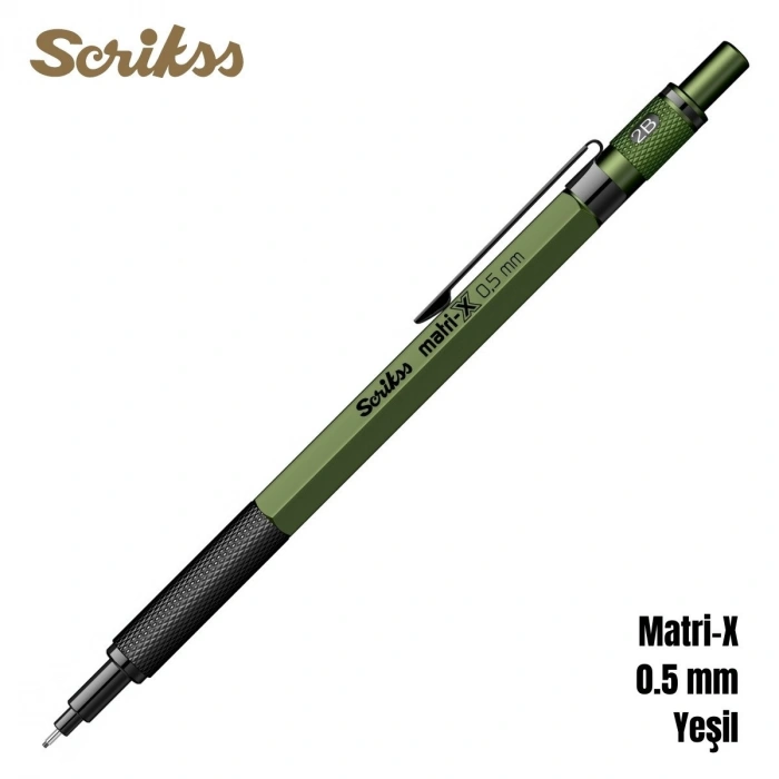 Scrikss Office Versatil Kalem Matri-X 0.5mm Yeşil