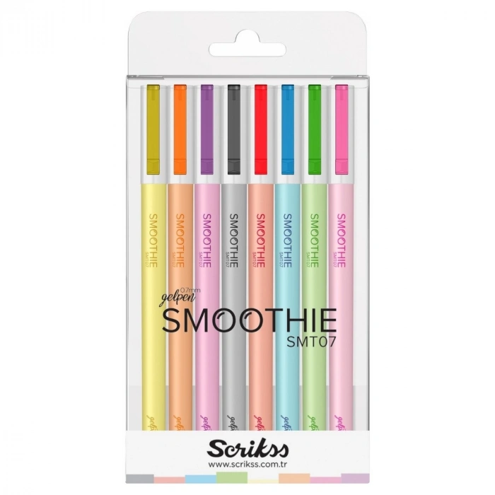 Scrikss Smoothie Jel Kalem 0.7mm 8 Renk
