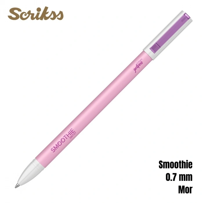 Scrikss Smoothie Jel Kalem 0.7mm Mor