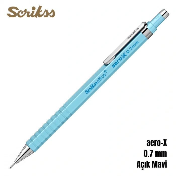 Scrikss Versatil Kalem Aero-X 0.7mm Açık Mavi