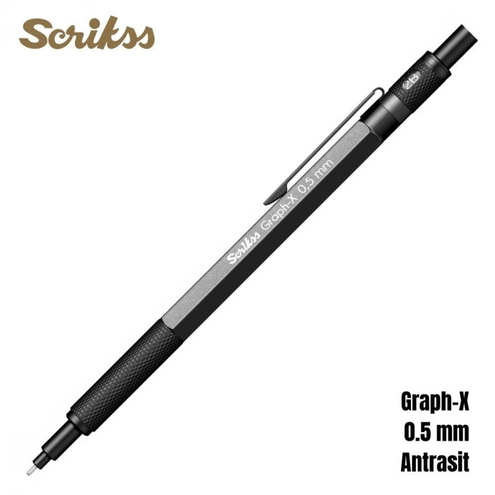 Scrikss Versatil Kalem Graph-X 0.5mm Antrasit