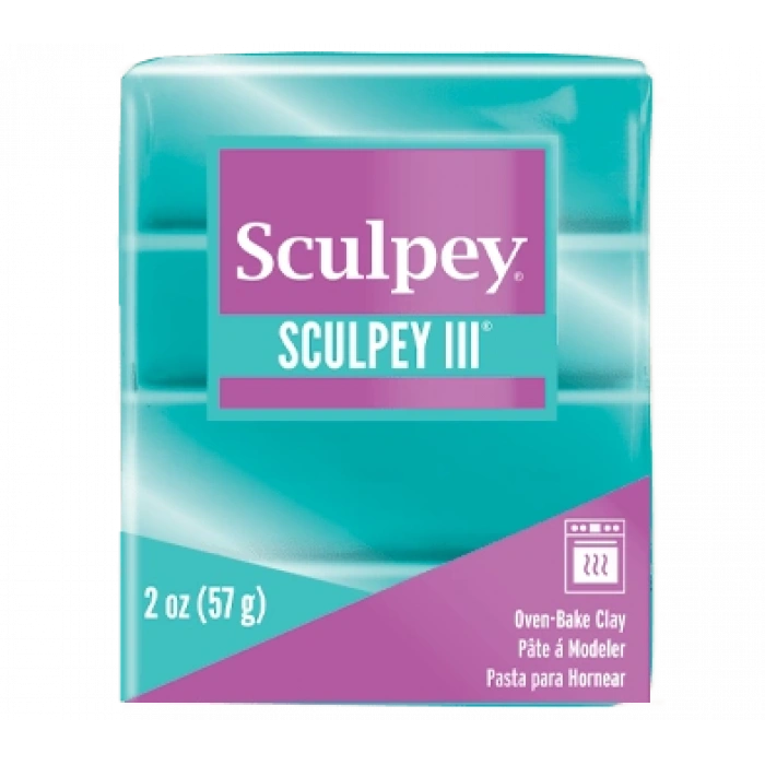 Sculpey III Polimer Kil 538 Teal Pearl