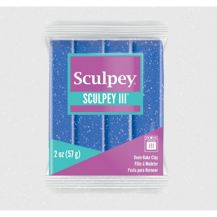 Sculpey III Polimer Kil 549 Mavi Glitter (Simli)