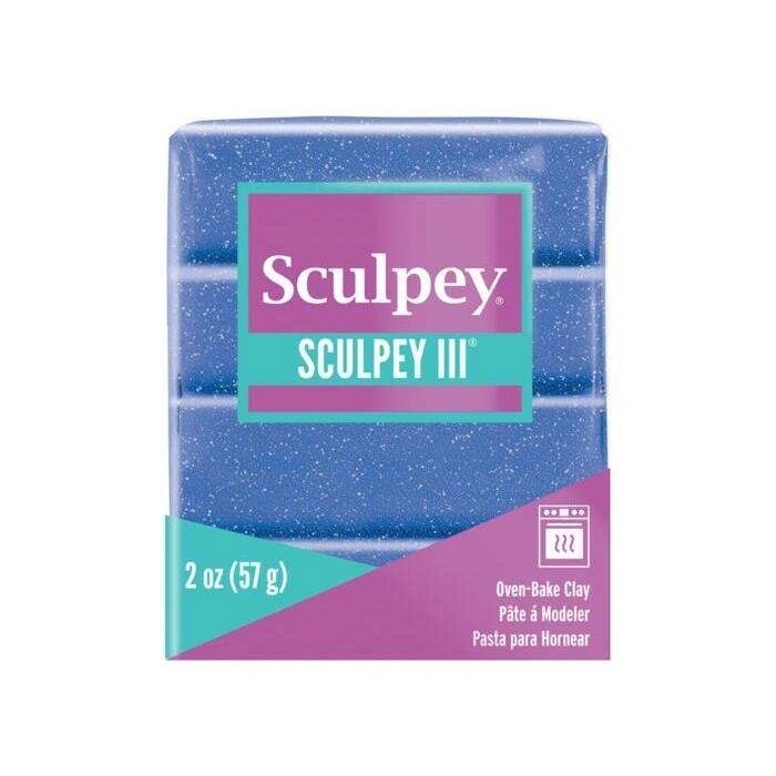 Sculpey Polimer Kil 57 g Mavi Glitter