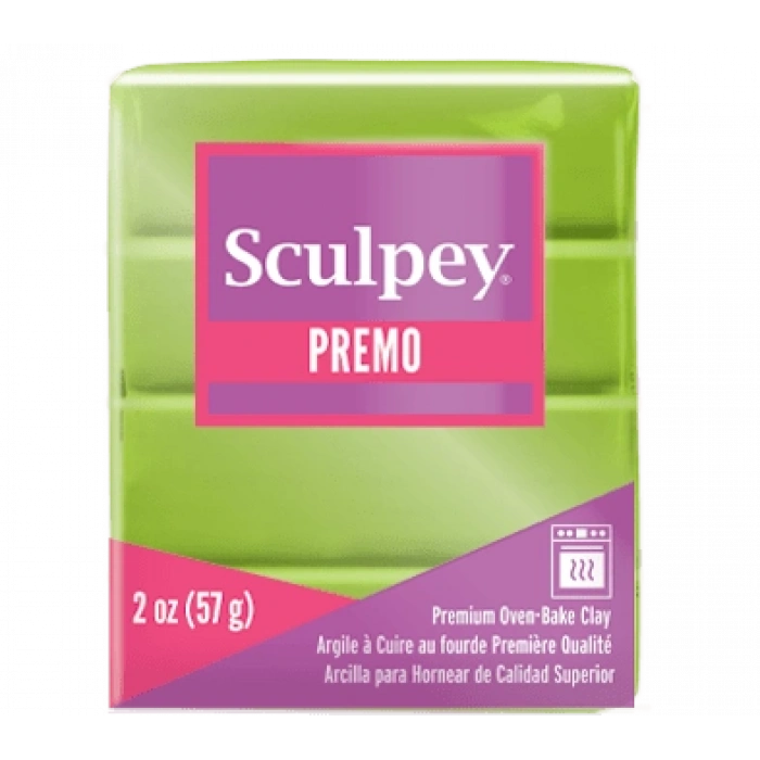 Sculpey Premo Accents Ekstra Efektli Polimer Kil 5035 Bright Green Pearl