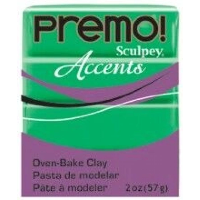 Sculpey Premo Accents Ekstra Efektli Polimer Kil 5048 Green Translucent