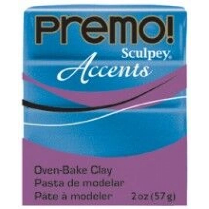 Sculpey Premo Accents Ekstra Efektli Polimer Kil 5049 Blue Glitter