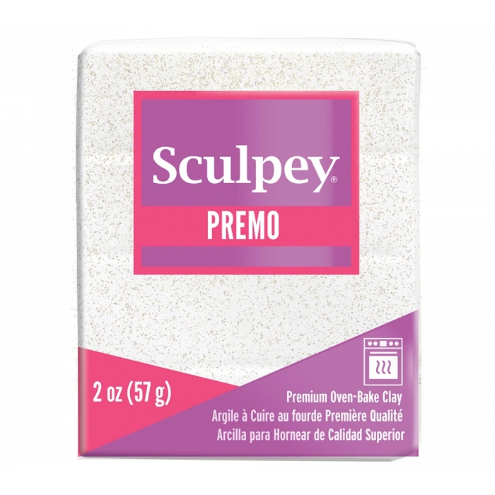 Sculpey Premo Accents Ekstra Efektli Polimer Kil 5057 White Glitter