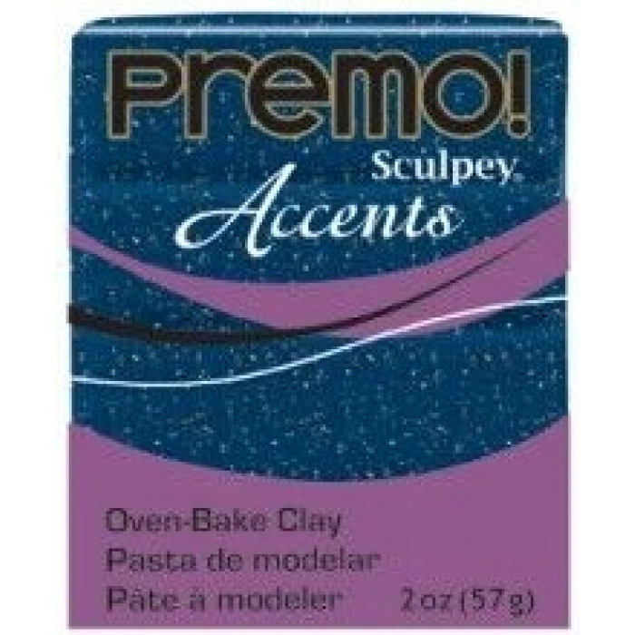 Sculpey Premo Accents Ekstra Efektli Polimer Kil 5059 Blue Granite