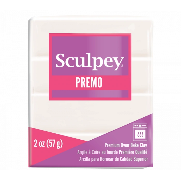Sculpey Premo Accents Ekstra Efektli Polimer Kil 5527 White Translucent