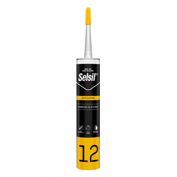 Selsil Ayna Silikonu 280 ml Şeffaf