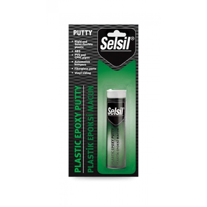 Selsil İki Bileşenli Plastik Yapıştırıcı Epoksi Macun 57 Gr