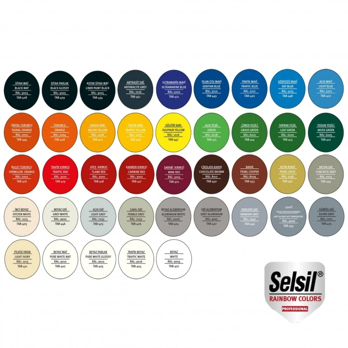 Selsil Sprey Boya 400 ml Trafik Kırmızı