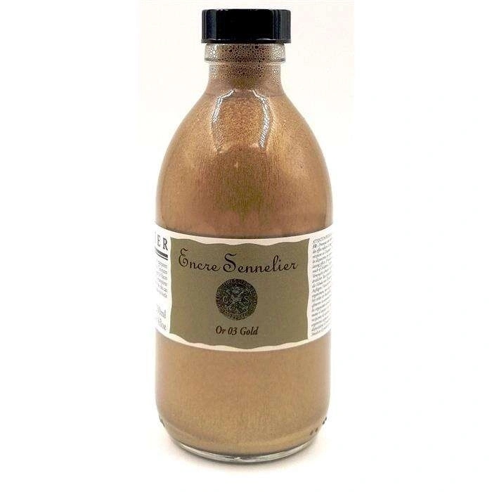 Sennelier Çini Mürekkebi 250 ml Gold 03