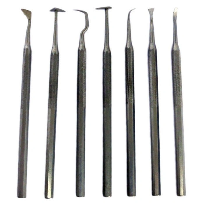 Seramik ve Gravür Oyma Seti Çelik 15 cm. 7li