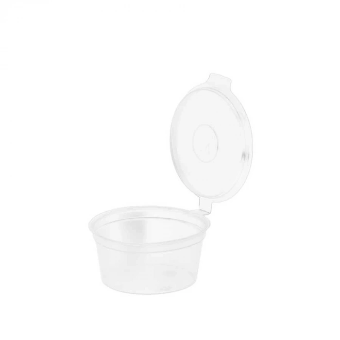 Sert Plastik Kendinden Kapaklı Sos Kabı 30 cc - 50 Adet