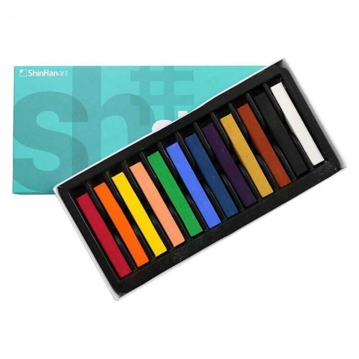 Shinhan Art Soft Pastel Toz Pastel Boya Seti 12 Renk Tam Boy (Large)