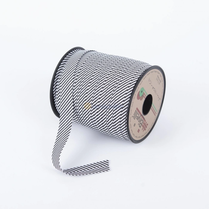 Siyah Çizgili Koton Biye C11