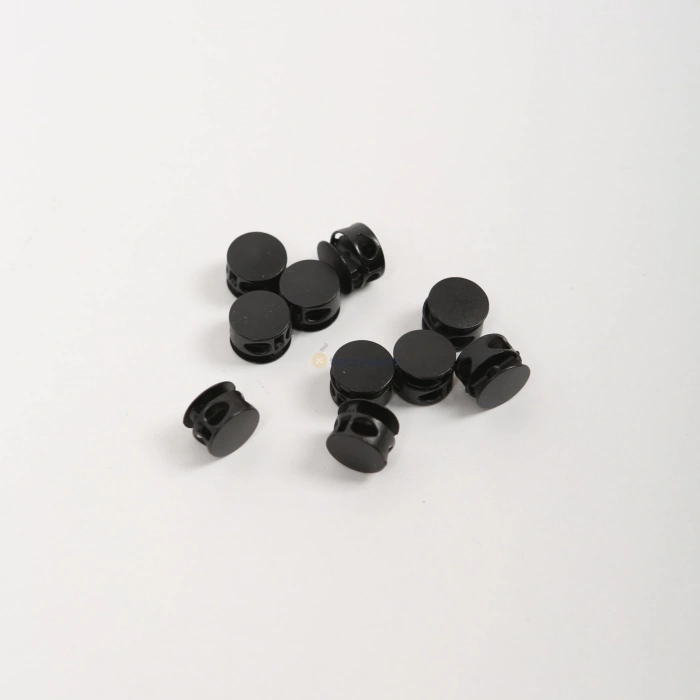 Siyah Yuvarlak Yaylı Stoper 10 Adet