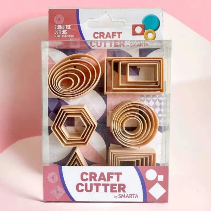 Smarta Craft Cutter Kil ve Hamur Kesme Kalıpları Geometrik Kesiciler